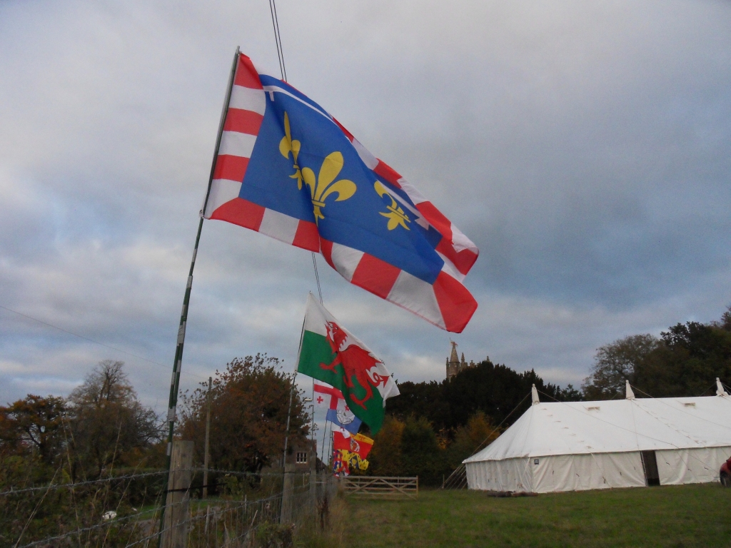 Flags at Wapley Church
